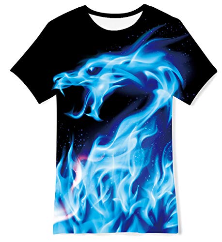 Loveternal Ice Blue Dragon T Shirts for Boys Clothes Size 6-8 Polyester Breathable Funny 3D Shirts Size 7 Year Old Girls Netural Casual O-Neck Black Home T Shirts for Kids Loveternal Ice Blue Dragon T Shirts for Boys Clothes Size 6-8 Polyester Breathable Funny 3D Shirts Size 7 Year Old Girls Netural Casual O-Neck Black Home T Shirts for Kids