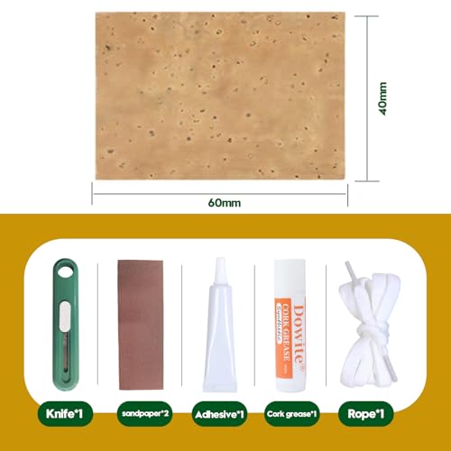 image for Dowite Alto Saxophone Cork Replacement Kit - 40mm x 60mm Corks 3 PCS, 