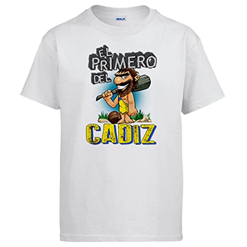 Camiseta Frase el Primero del Cádiz para hincha de su Equipo de fútbol - Blanco, XL
