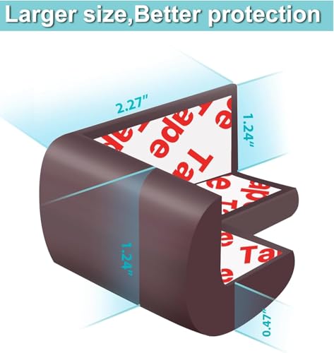 Image of 10 Pcs Soft Corner Protector Baby Proofing Edge and Corner Guards, Furniture Corner and Edge Safety Bumpers, Baby Child Proofing Pads (Multi Colour)