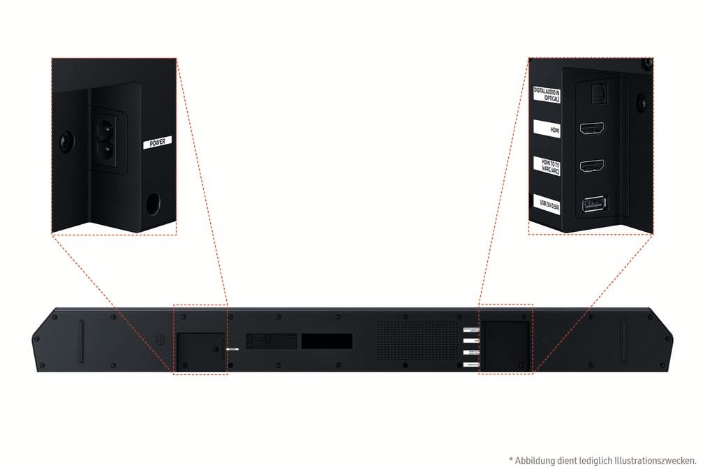 Samsung HW-Q610GF Q-Series 3.1.2-Kanal-Soundbar für Fernseher, TV-Lautsprecher mit kabellosem 6,5"-Subwoofer, Dolby Atmos und DTS:X, Q-Symphony, Game Mode Pro