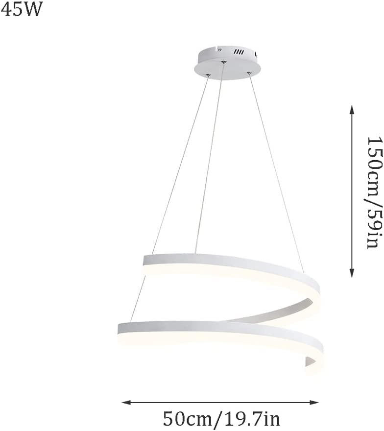 Plafond chandelier à intensité variable pour illuminer une table de repas