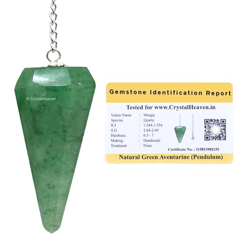 Image of Certified Green Aventurine Pendulum Dowsing Tool
