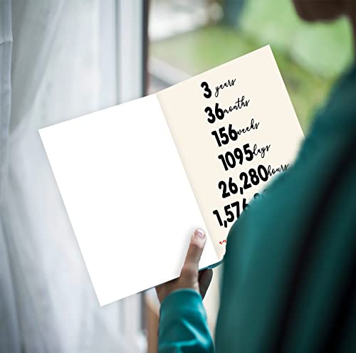 Yikalus Sweet 3Rd Wedding Anniversary Card For Him Her, Surprise 3 Years Marriage Gift For Couple, Great Third Anniversary Present Idea For Husband Wife #TOP3