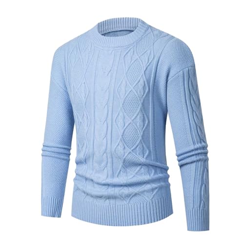 Camisa de punto de cuello redondo para hombre de otoño e invierno, camisa interior sencilla a la moda, cálida, informal, versátil, top Twi Sted