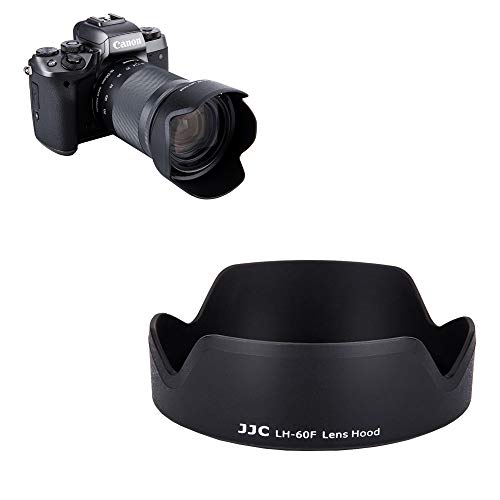 Image of JJC LH-60F Bayonet Lens Hood for Canon EF-M 18-150mm f /3.5-6.3 is STM, Replaces Canon EW-60F
