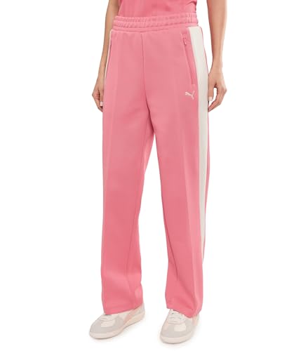 PUMA Women's T7 Always On Straight Track Pants, Wild Pink, Small - image 1