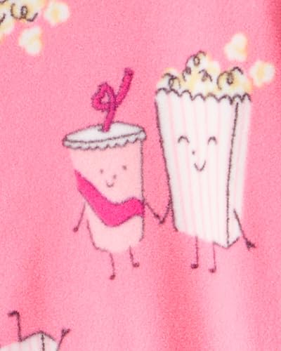 Carter's Big Girls Footed Microfleece PJ's Sleeper Pajamas2