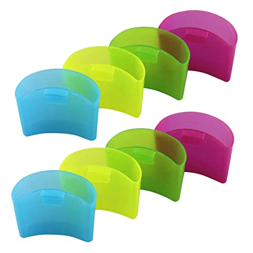 Luxshiny 8pcs Cup Tea Bag Holder Tags Charms Tea Bag Squeezer Tea Accessories Tea Bag Tags Tea Cup Accessory Mug Cookie Pocket Tea Cup Biscuit Holder Tea Bag Clip Pp Teacup Bag Drinks