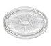 Winco CMT-1318 Oval Serving Tray, Chrome-Plated, Gadroon Edge W/ Engraving, 18.75 X 13-In -
