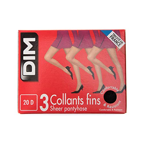 Collant fin gousset polyamide transparent pack de 3 collants chair unis