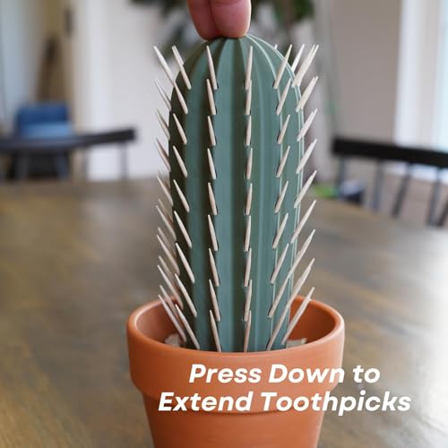 Cactus distributeur de cure-dent imprimé 3D porte-cactus table - 4