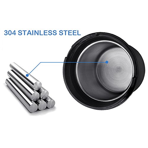 Utsauto Car Ashtray Stainless Steel Car Ashtray Cup Holder With Blue Led Light Indicator Smokeless For Most Car Cup Holder #TOP6