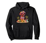 Disfraz hawaiano Rhodesian Ridgeback para perro tropical de verano Sudadera con Capucha