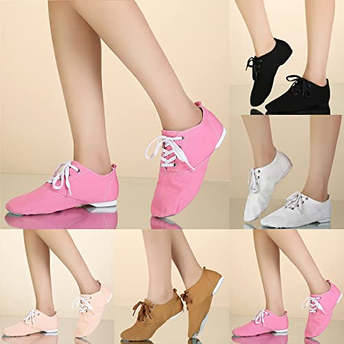 Canvas Ballet Shoes for Girls Ballet Girls Dance Shoes Stretch Split Sole Ballet Slippers Flat𝐬 for Perform Dance Yoga3