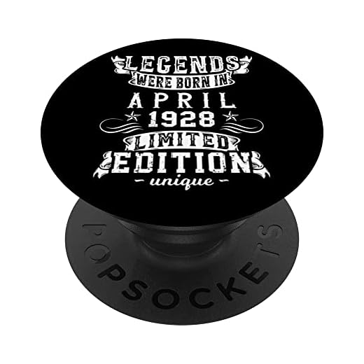 Cumpleaños Abril 1928 Edición Limitada Regalo April PopSockets PopGrip Intercambiable