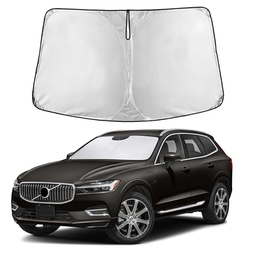 EcoNour Windshield Sunshade Compatible for Volvo XC60 2018-2024 2025 2026, Sun Visor for Front...