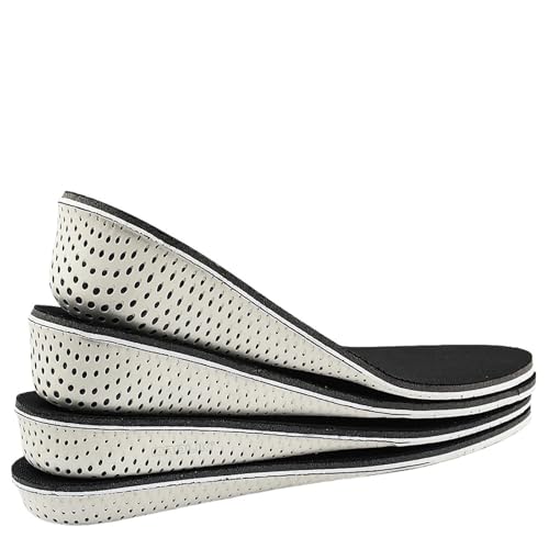 Plantillas invisibles for aumentar la altura, de espuma viscoelástica, for hombres y mujeres, con elevación del talón 2, 3, 4 5 cm Para Dismetría y Aumentar Altura