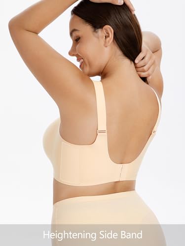 Angelhood Seamless Nursing Bra for Women Wire Free Full Coverage Nursing Bra T-Shirt Bra with Extra Extender - Image 6