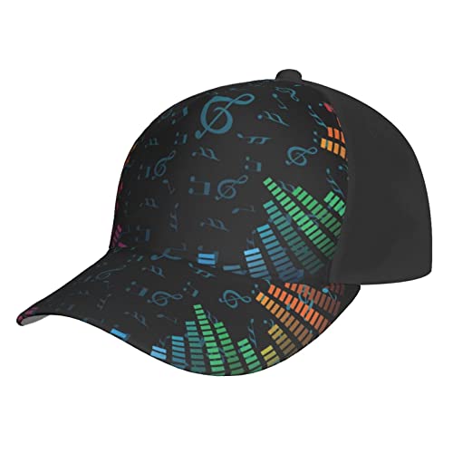 Casquette de baseball notes de musique ajustable pour en finir avec les chapeaux trop serrés
