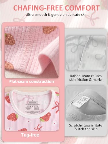 Viscose from Bamboo Toddler Pajamas Girl Long Sleeve Pjs Set - image 7