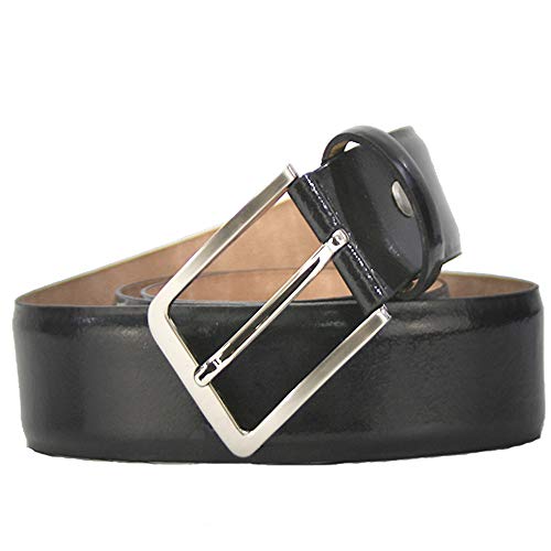 MÁRQUEZ CINTURONES Cinturon de piel para hombre 35mm (negro, 95) Cover