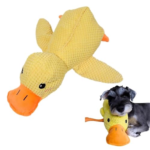 bergxperten Ducky Hug Duck - Il Pupazzo Indistruttibile Giocattolo per cani a forma di papera, resistente e antistress, ideale per cuccioli e cani di tutte le taglie