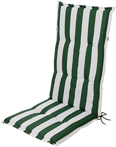 Chair cushion high-back chair cushion seat cushion garden chair cushion green and white stripes