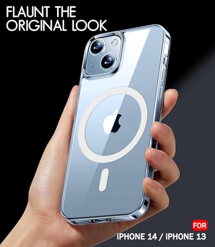 Image of DARKFIT Back Case Cover Compatible for iPhone 13 | for iPhone 13 Back Cover | Scratch-Resistant Back Cover | TPU + Polycarbonate Ultra Hybrid | Clear Transparent