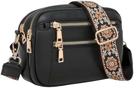 Borsa Crossbody Donna In Vera Pelle – 3 Scomparti, Tracolla Larga Regolabile, Moderna E Compatta - 2