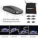 Goplus Rooftop Cargo Carrier Hard Shell, 14 Cubic Feet Waterproof Car Roof Cargo Carrier w/Dual Side Opening, Security Key, 165LBS Capacity, for 17” to 22.8” Wide Crossbar Rack, Vehicle Cargo Box
