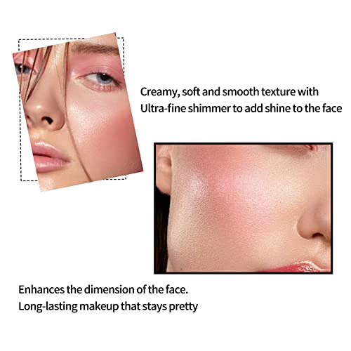 Boobeen Highlighter Stick Cream Contour Stick Waterproof Face Brighten Shade Pencil, Highlighter Bronzer Shaping Stick, Easy To Use, Blends Effortlessly #TOP3
