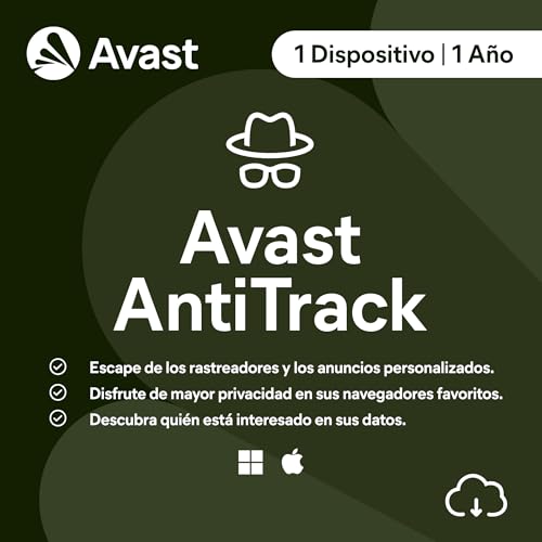 Avast Antitrack Premium 2024 - Previene El Seguimiento En Línea Y Protege Los Datos Personales 1 Dispositivo 1 Año Pc Mac Código De Activación Enviado Por Email