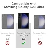 JETech Case for Samsung Galaxy S23 Ultra 5G 6.8-Inch, Non-Yellowing Shockproof Bumper Protective Phone Cover, Anti-Scratch Hard PC Back (Black) - Image 2