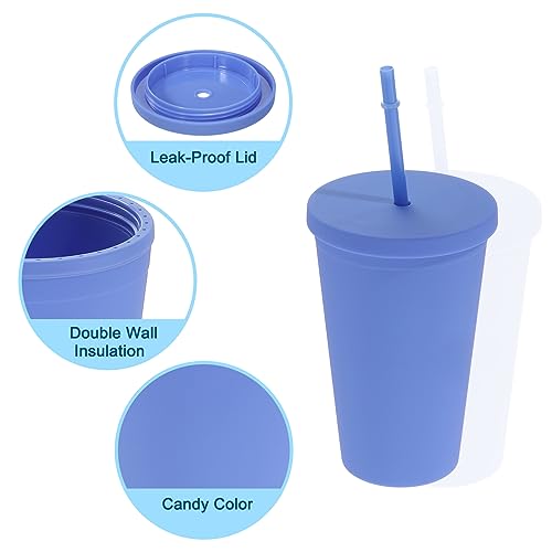 Uxcell Acrylic Tumbler with Lid and Straw - Image 3