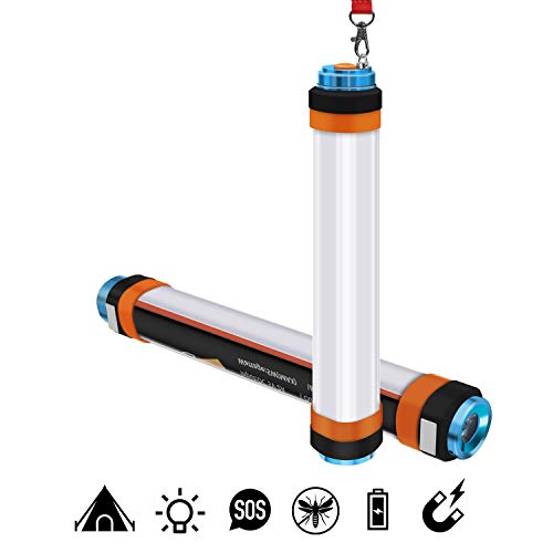 ALFLASH Linterna de Camping Recargable por USB, luz LED de Camping Regulable, IP68, Impermeable, multifunción, portátil, para Colgar, magnética, Repelente de Mosquitos, T30 Large 12in(290mm)