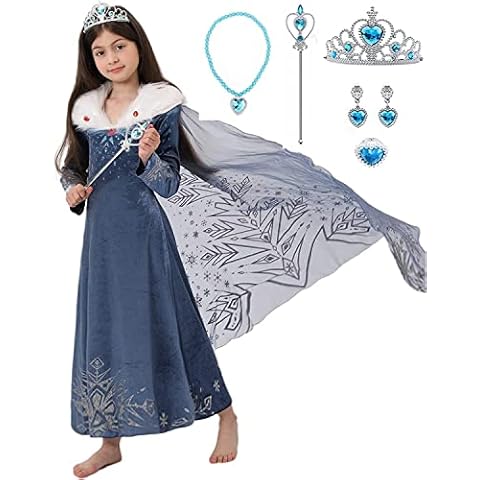 Vestido de copo de nieve azul ELSA EMLOHSOL Cover