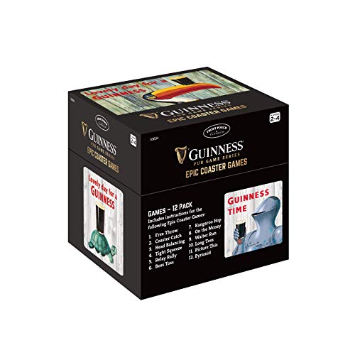 Guinness Pub Games Series Epic Coaster Games, Traditional Pub Game Officially Licensed by The Makers of Guinness Stout Beer