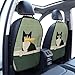 XBubupX Black And White Cat In The Bathtub Car Seat Back Kick Protectors,2 Pack Kick Mats With Storage Pockets For Vehicles To Protect From Dirt Mud Scratches