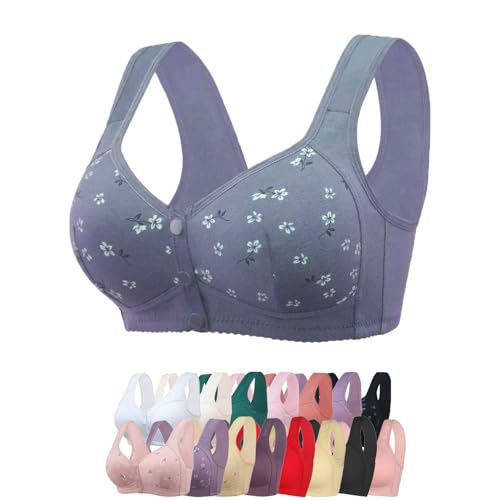 Image of Daisy Bra for Seniors, Front Snap Closure Bras, Front Snaps Daisy Bras for Older Women