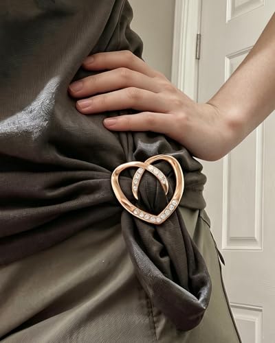 Image of 4PCS Scarf Ring Clips for Women Shirt Clips to Tighten Fashion Accessories