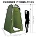 Muzrunq Pop-Up Changing Tent, 190T Changing Tent with Window & Door Camping Supplies with Windproof Rope & Peg Water & Sun Proof for Outdoor, 47x47x75.-