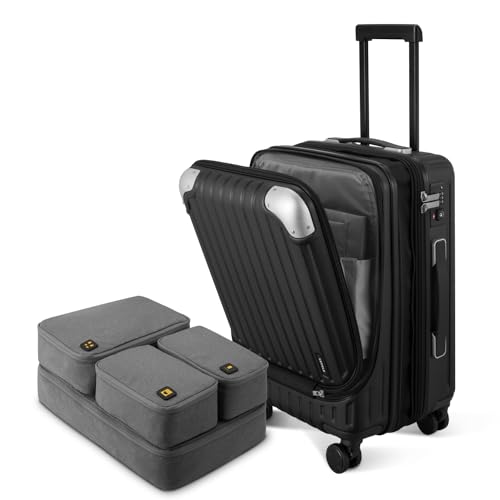 LEVEL8 Grace Carry On Luggage Airline Approved, 20 Inch