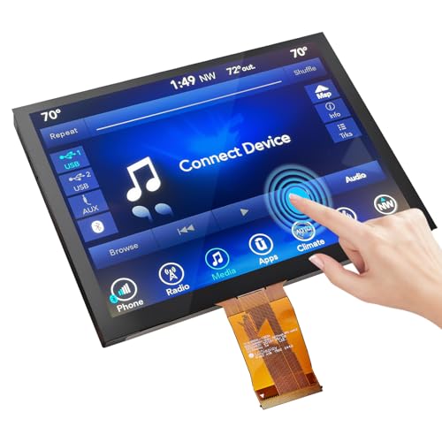 Gel-Free 8.4'' UConnect 4C UAQ Screen Replacement with LCD and Digitizer,Compatible with Dodge Ram...