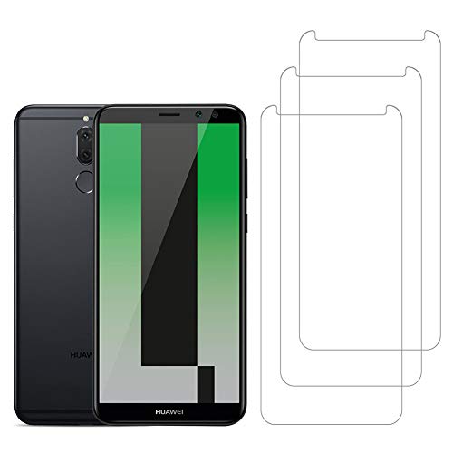 [3 Unidades] Amonke Protector de Pantalla para Huawei Mate 10 Lite Cristal Templado, 9H Dureza Alta Definicion [Sin Cobertura Toda Pantalla] Vidrio Templado Screen Protector para Huawei Mate10 Lite