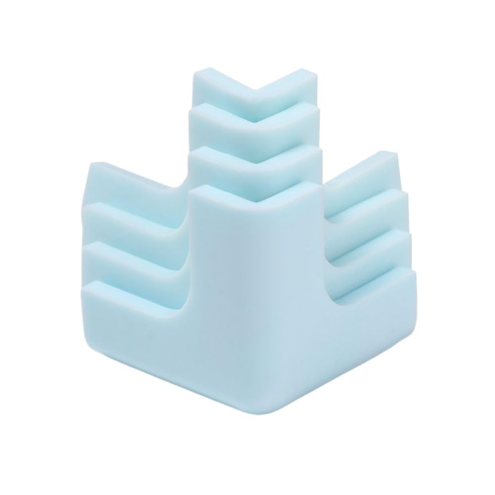 4PCS Desk Safety Anticollision Strip Table Corner Protector Edge Protection Guards(Blue-1)