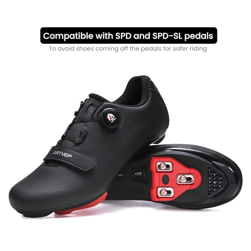 Image of Cycling Shoes Men Women Road Cycling Shoes MTB Cycling Shoes Compatible with Look SPD SPD-SL Delta Lock Pedal Riding Shoes Compatible with Peloton Shoes