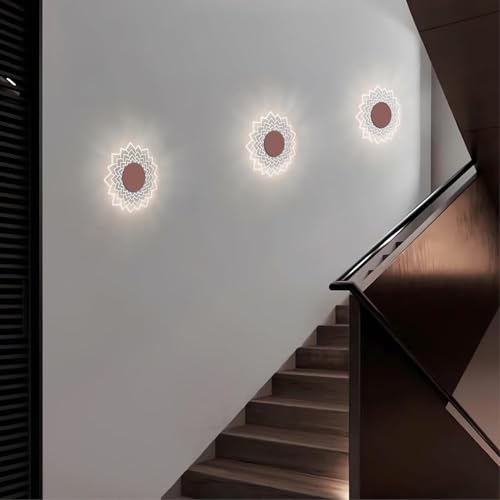 Image of Sunflower Wall & Ceiling Light - Creative Acrylic Decorative Wall Lamp | Modern Wall Sconce for Bedroom, Living Room & Kids Room - (1 Pack)