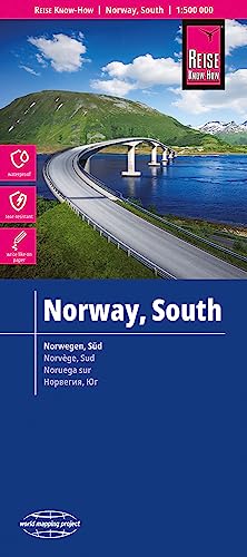 Noruega sur, mapa impermeable de carreteras. Escala 1:500.000 impermeable. Reise Know-How.: world mapping project (Norway South (1:500.000))