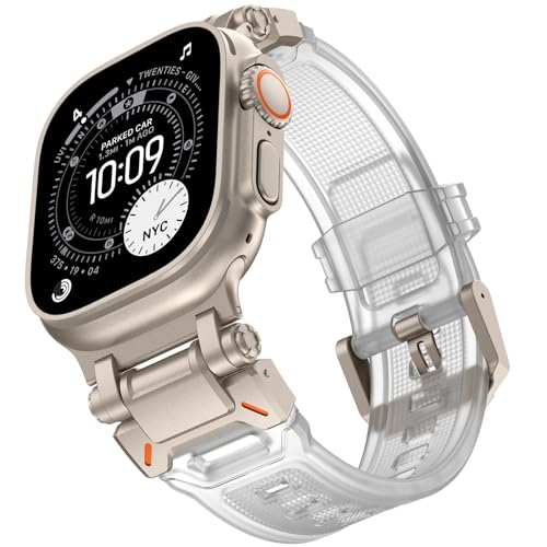 Image of KADES Rugged TPU Sport Band for Apple Watch Ultra 3 /2 /1 49mm, Metal Connectors for Apple Watch Series 11 /10 /SE3 46mm Series 9 /8 /SE2 /7 /6 /SE /5 /4 /3 /2 /1 45mm /44mm /42mm
